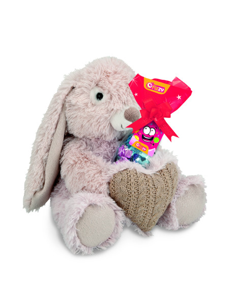 Peluches Bunny love Gr.100 Esp. Pz.8, Ingrosso caramelle dolciumi www.ilcaramellaio2.com