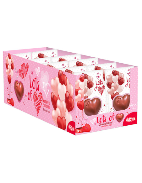 dekora, cuore, cioccolato, perlato, regalo, romantico, bomboniera