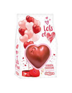 Pearly chocolate heart Gr.42 Pcs.10, Wholesale sweets and sweets www.ilcaramellaio2.com