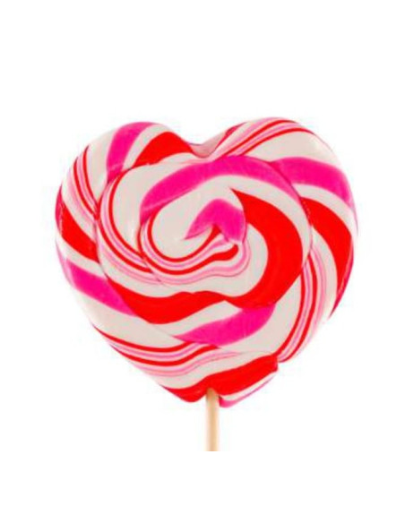 Mega spiral heart lollipop Gr.260 Pcs.10, Wholesale sweets and sweets www.ilcaramellaio2.com