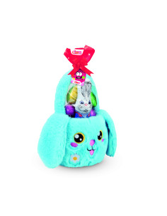 Basket Plush Bunny gr. 115, Wholesale sweets and candies www.ilcaramellaio2.com