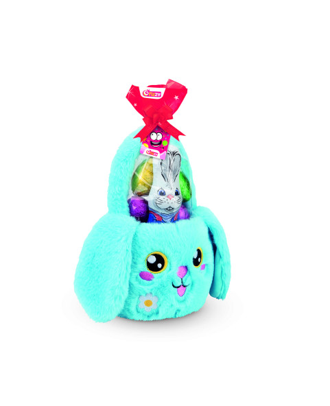 Basket Plush Bunny gr. 115, Wholesale sweets and candies www.ilcaramellaio2.com