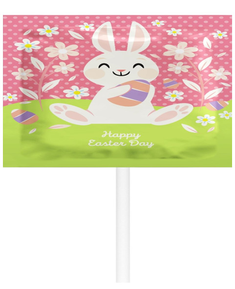lecca happy easter, lecca lecca frutta, dolci festa pasqua, lecca lecca incartati, confezione 100 pezzi, party bag bambini