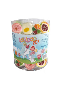 lecca spring rocks, lecca lecca frutta, dolci festa bambini, lecca lecca incartati, confezione 80 pezzi, party bag bambini
