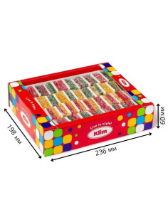 Tronchetto di gelatina 3 strati Kg 1,8 , Ingrosso caramelle dolciumi cioccolato www.ilcaramellaio2.com 2