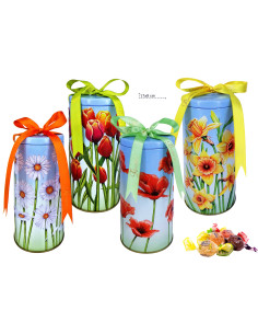 CT. N° 8 LATTA CILINDRO FIORI  200 g CO, Ingrosso caramelle dolciumi www.ilcaramellaio2.com
