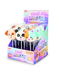 lecca marshmallow kawaii, marshmallow animaletti, candy stile giapponese, dolciumi decorati, lecca mallow frutta, novità banco