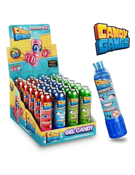 lucidalabbra gel frutta, candy gangs glossy, lip gloss dolce, gadget dolciumi, novità banco caramelle, prodotto fruttato