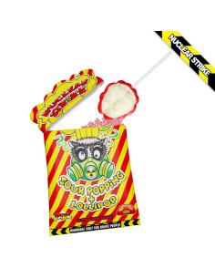 Nuclear Strike Sour Popping + lollipop gr.15 Pz.36, Wholesale sweets and candies www.ilcaramellaio2.com 2