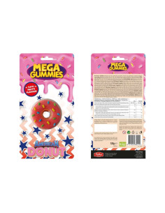 donut-gommoso,mega-gummies-120g,caramelle-donut,13-pezzi-gommosi,gommosi-frutta,dolciumi-americani
