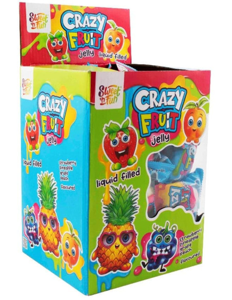 Gummy jelly fruit filling gr.16 Pz.60, Wholesale sweets and candies www.ilcaramellaio2.com