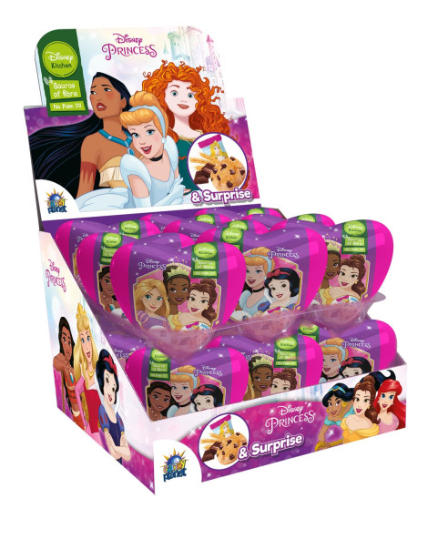 Plastic heart princesses with biscuits and surprise gr.11, Wholesale sweets and candies www.ilcaramellaio2.com