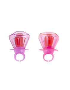 anello lecca lecca, candy ring luce, caramella fragola luminosa, gadget dolciumi, effetto luminoso, novità banco 2