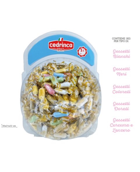 CT. N° 1 BOCCIA "GESSETTI INCARTATI" 5 KG, Wholesale sweets and candies www.ilcaramellaio2.com