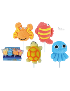 EXP. N° 12 MALLOW LOLLIPOP "OCEAN" 45 g, Wholesale sweets and candies www.ilcaramellaio2.com