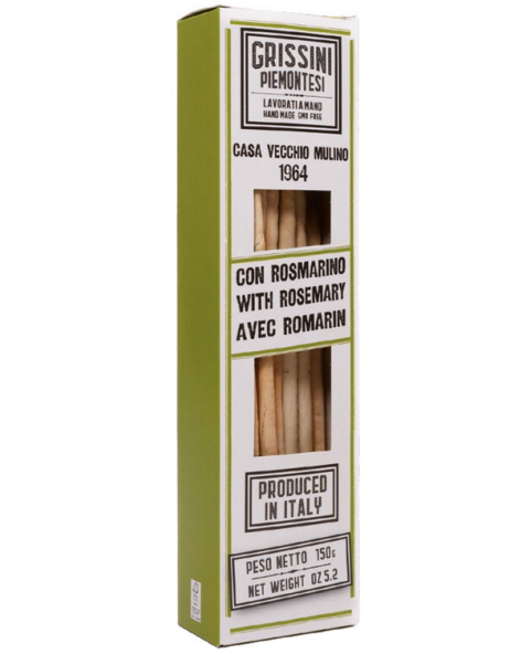 GRISSINI "RUBATA' 1964" CON ROSMARINO 150 g, Ingrosso caramelle e dolciumi www.ilcaramellaio2.com