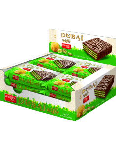 Dubai wafer gr.35 Pz.12, dubai-wafer,wafer-pistacchio,kadayif,snack-dolce,wafer-ripieni,dolci-esotici