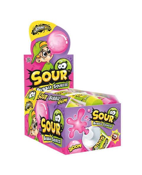 SOUR BUBBLE SQUEEZE Gr.30  Pz.24, Ingrosso caramelle dolciumi www.ilcaramellaio2.com