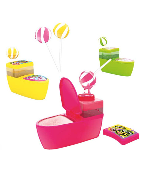 SOUR POTTY GEL LOLLIPOP Gr.51 Pz.12, Wholesale sweets and candies www.ilcaramellaio2.com