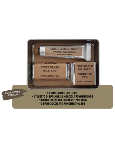 scatola-metallo-cioccolato,napolitani-fondenti,praline-tricolori,cioccolatini-regalo,crema-spalmabile,confezione-gourmet