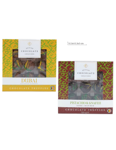 perle di Dubai, praline pistacchio, cioccolato latte fondente, praline lusso, cathaifi, regalo gourmet