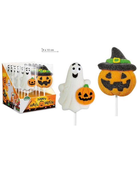 EXP. No. 12 MALLOW LOLLIPOPS "HALLOWEEN" 45 g, Wholesale candy and sweets il Caramelio 2.0
