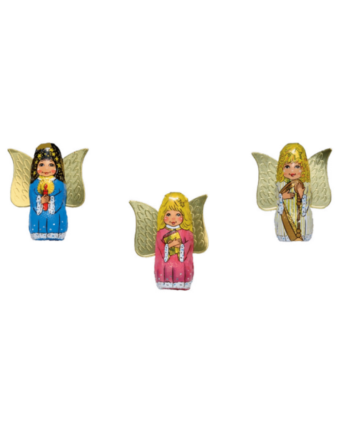 ESP. N° 80 ANGELI ALI 10 g,angels,christmas,chocolate,milk,wings,foil