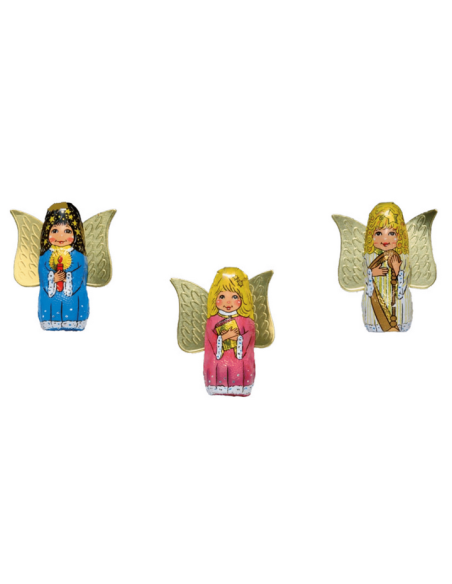 ESP. N° 80 ANGELI ALI 10 g,angels,christmas,chocolate,milk,wings,foil