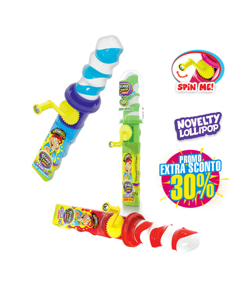 SPINER CANDY LOLLI POP GR.23, Ingrosso caramelle e dolciumi il caramellaio 2.0,spinner, lecca, bambini, gadget, candy, frutta