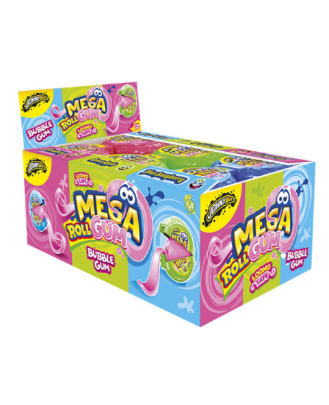 24 Mega Roll Bubble Gum Displays, 40g, Wholesale Candy and Sweets, Il Caramelio 2.0