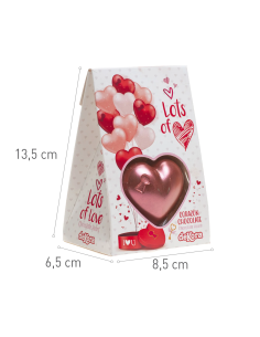 Pearly chocolate heart Gr.42 Pcs.10, Wholesale sweets and sweets www.ilcaramellaio2.com 2