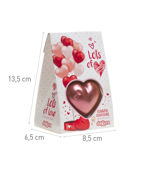 dekora, cuore, cioccolato, perlato, regalo, romantico, bomboniera
