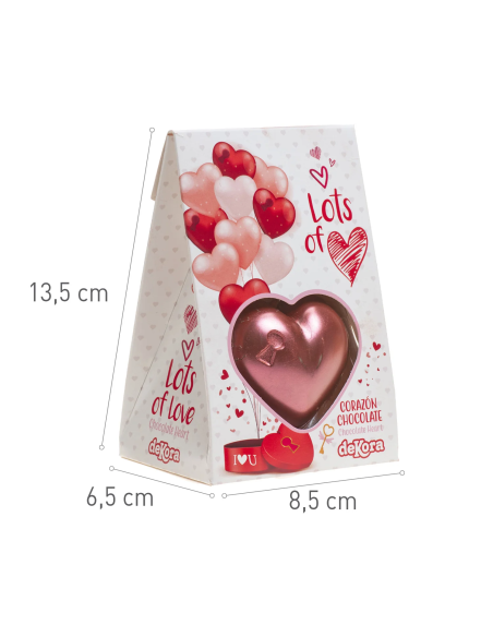 dekora, cuore, cioccolato, perlato, regalo, romantico, bomboniera
