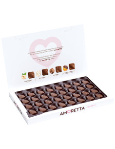 Amoretta Classic, box of chocolates, assorted pralines, praline chocolates, chocolate gift, 215 g