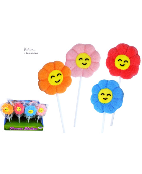 Mallow lollipops, marshmallow sticks, wholesale sweets, mallow flowers, candy displays, low prices