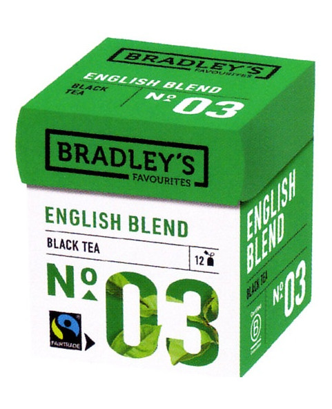 tè nero, english blend, bradley’s, fairtrade, bustine tè, bevanda calda