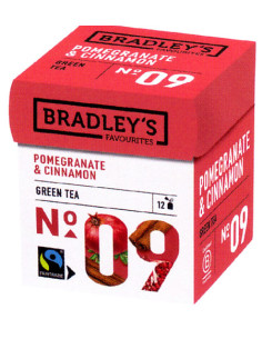 tè verde melograno, tè cannella, bradley’s, fairtrade, bustine tè, aroma speziato