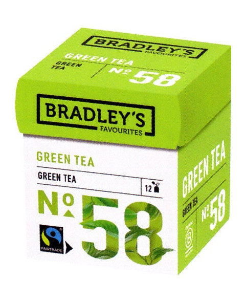 tè verde, bradley’s, fairtrade, bustine tè, infuso naturale, bevanda calda