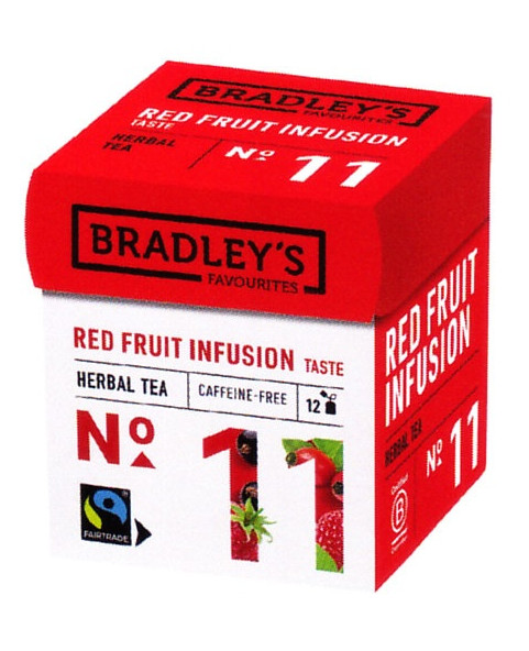infuso frutti rossi, rosa canina, ibisco, bradley’s, fairtrade, bustine infuso