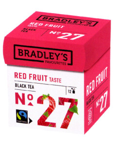 tè frutti rossi, tè nero, fragola, lampone, bradley’s, fairtrade