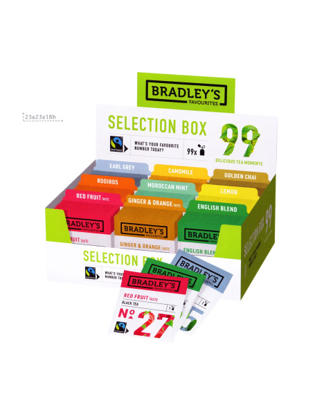 assorted teas, infusions, Bradley's, tea filters, tasting, hot drinks