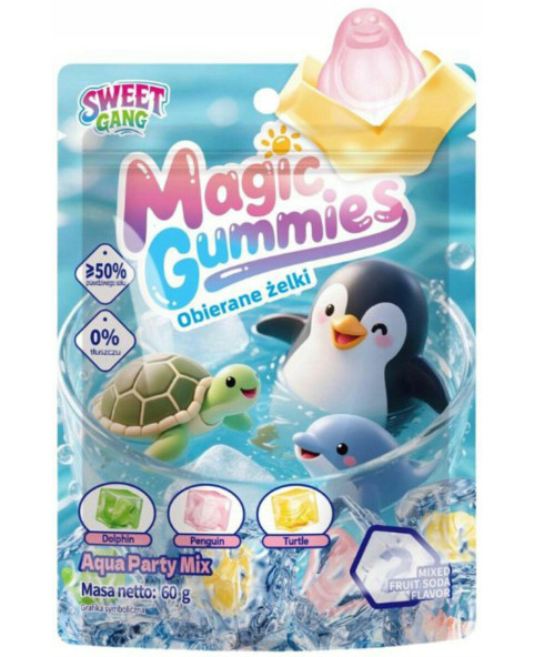 magic gummies,water party,sea animal gummies,candy cube,trending sweets,fruit gummies