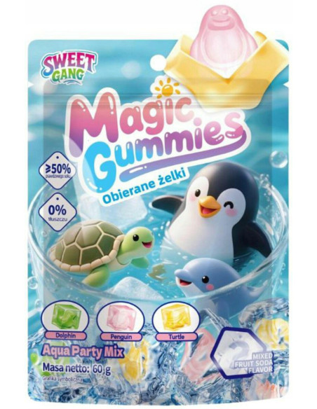 magic gummies,water party,sea animal gummies,candy cube,trending sweets,fruit gummies