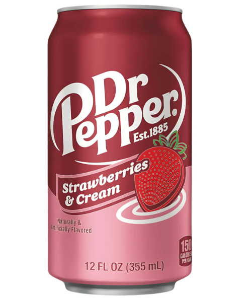 dr-pepper-strawberry-cream,strawberry-cream-cola,american-soda,usa-soft-drink,wholesale-beverages,355ml-can