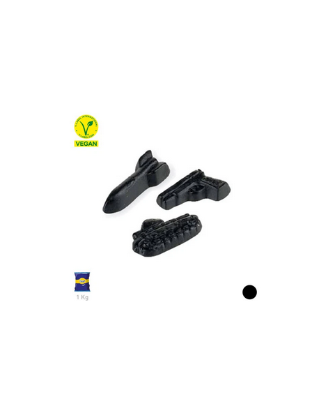 liquorice-gummies,ravazzi,vegan-candy,army-shape,bulk-sweets,soldier-candies