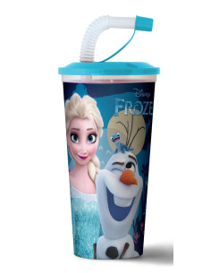 frozen-drink-cup,biscottini-cioccolato,dolci-frozen,bicchiere-con-cannuccia,snack-bambini,disney-sweets