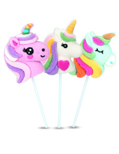 unicorn-marshmallow-lollipop,unicorn-candy,marshmallow-lolly,colorful-marshmallow,kids-confectionery,box-18-pcs 2