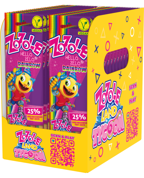 zozole-rainbow,striscia-gommosa,caramelle-frizzanti,frutta-25-succo,dolciumi-ingrosso,box-32-pezzi