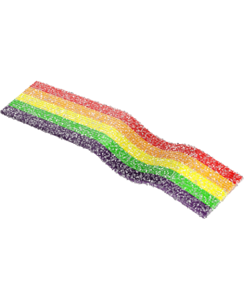 Zozole Rainbow Fizzy Gummy Strip 75 g