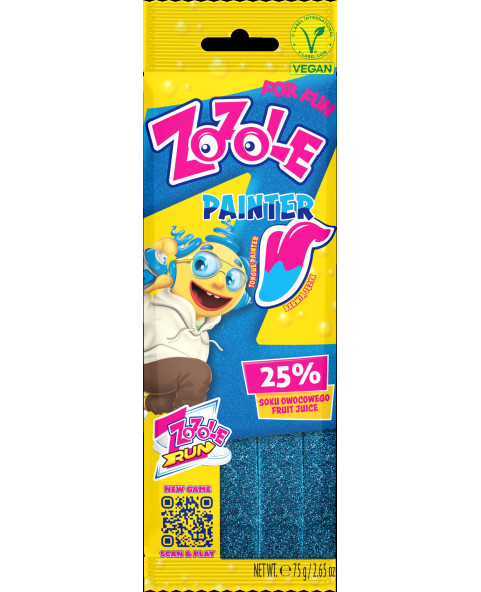 zozole-painter-blue,fizzy-gummy-strips,blue-raspberry-candy,sour-gummy-candy,wholesale-sweets,online-candy-resale